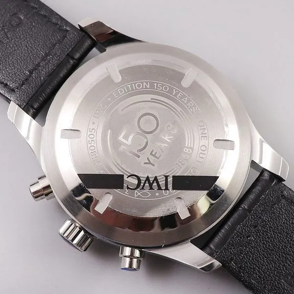 Universal collectible watches IWC 3777 Pilot's Watch Chronograph Series Side View