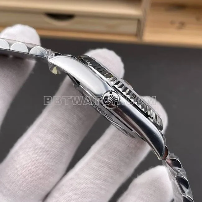 top-tier watch CBD factory Day-DateRolex3255 mechanical black dial40mmside live photo