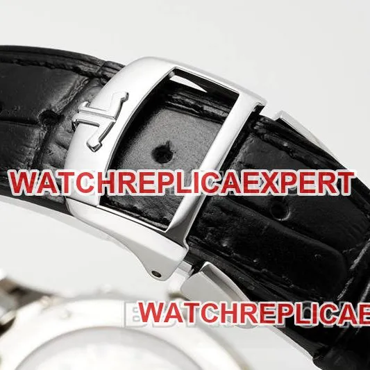 Jaeger-LeCoultre optimal watch ZF Factory master 39mm blue dialmoon phase925movementleather strap front live photo