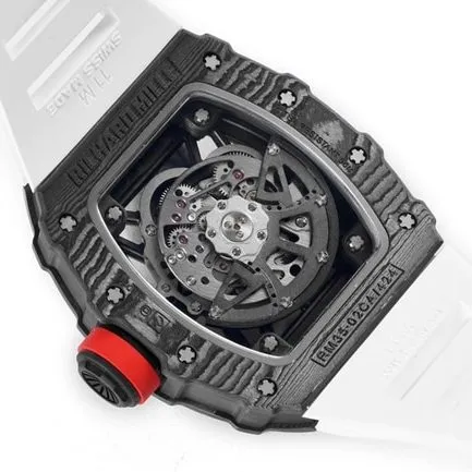 ZF Factorytop-tier watch Richard Mille men's black dialrubber strapautomatic movement watch front view