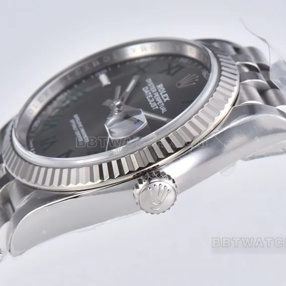 C Factory Rolex-Datejust top slate grey dial 36mm Jubilee bracelet m126234-0045 front actual photo