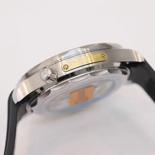 OR factory Omegatop-tier watch 42mmSeamaster300 men's black dialrubber strap watch front view