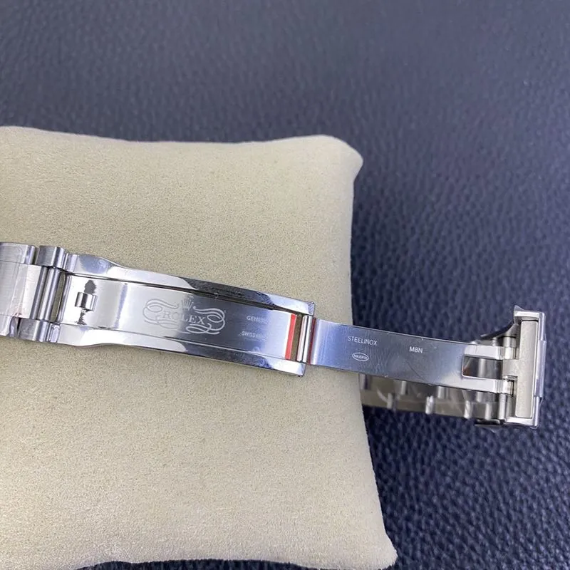 Rolex new Oyster Perpetual green dialreplica watch front view