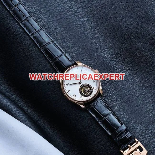collectible watch TUR factory IWC Portugal rose goldwhite dialtourbillonfront live photo