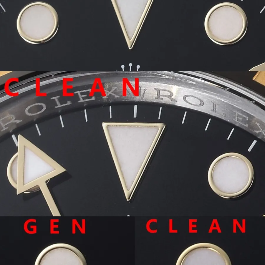 C factory GMT-Master genuine and fake comparison evaluation Rolextop-tier watch bracelet comparison chart