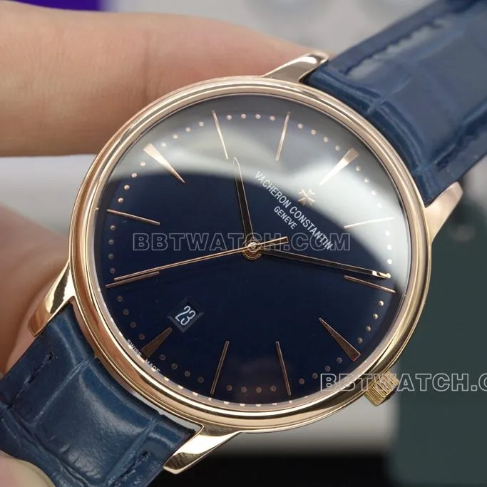 MKSVacheron Constantin heritage top-tier watch mold opening rose goldwhite dial side