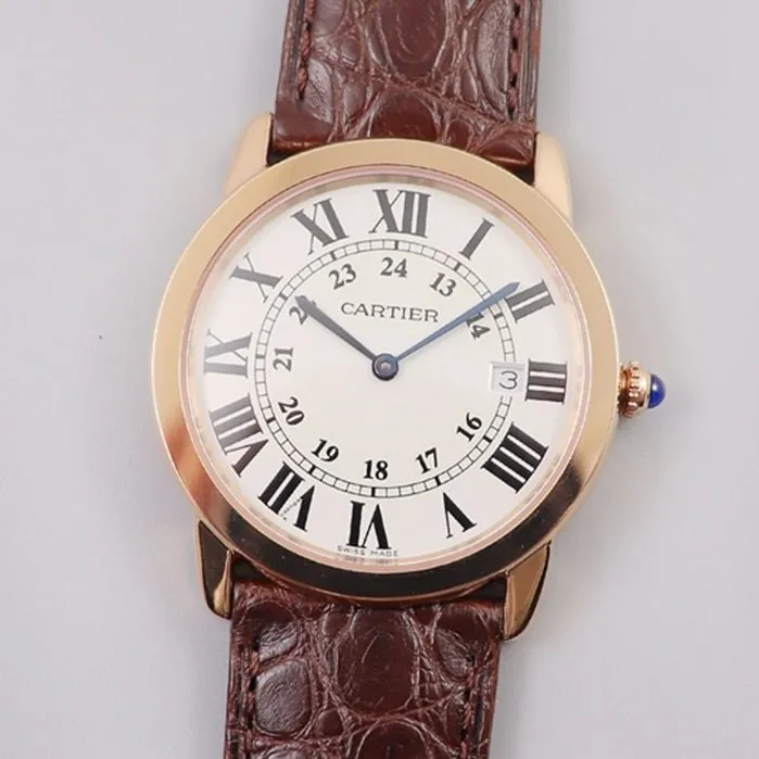 Cartier London series couple watch front view