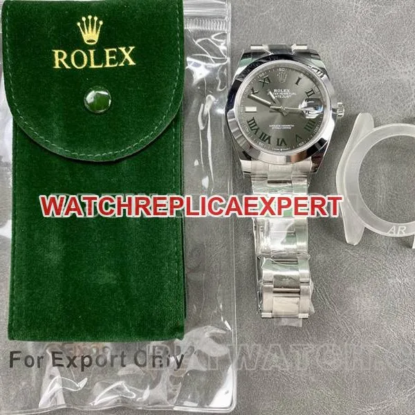 Rolex collectible watch ARF Factory log 41mm aperture gray plate 3235 steel bracelet front live photo