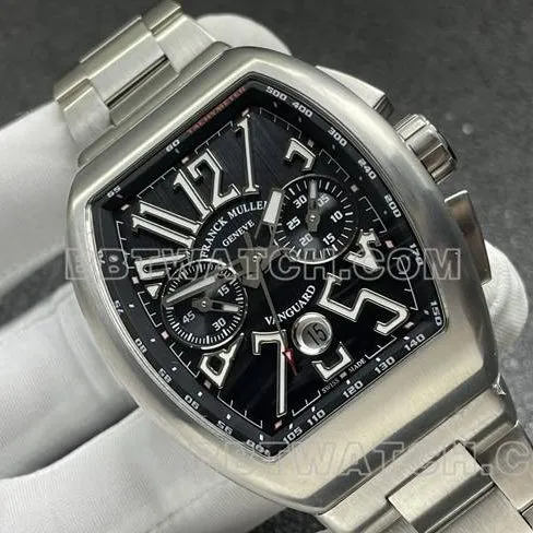 top-tier watch Franck Muller ABF factory V45black dial steel braceletfront live photo