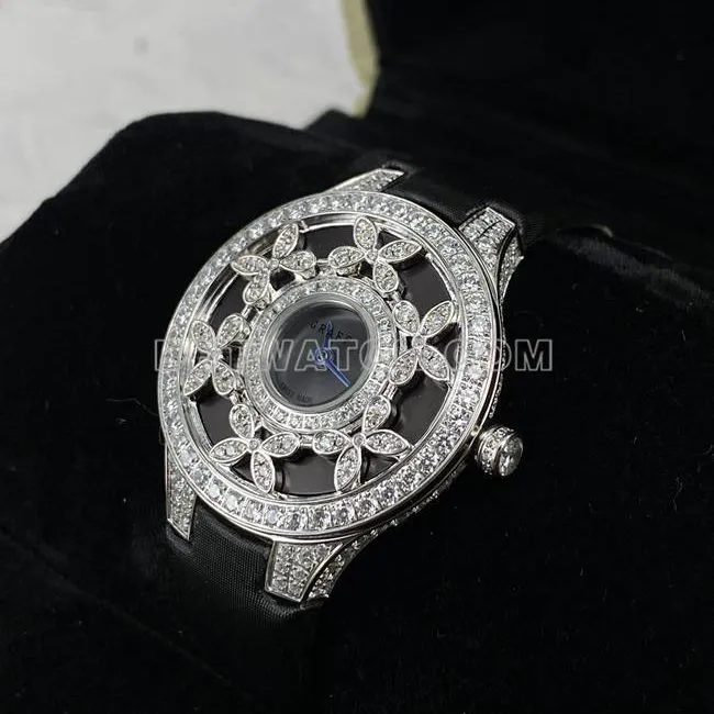 collectible watch Graf VCA factory sapphire crystaldiamond33mmquartz movementfront live photo