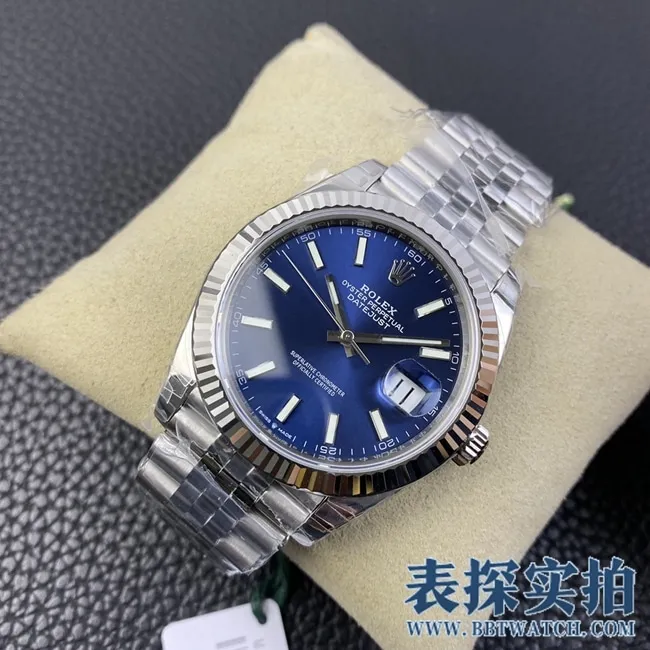 vsRolexblue dialtop-tier log 41mm watch_price_picture_quality side