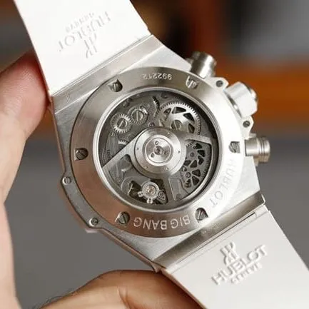 top-tier watch HublotBIG BANG series 411.NM.1170.RX silver shell jewelry watch front view