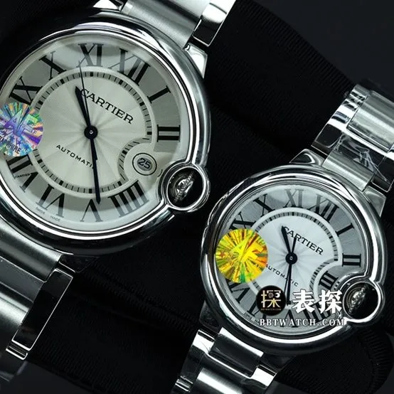 AF FactoryCartier blue balloon top-tier watch couple model white dialsteel bracelet picture and price front live photo