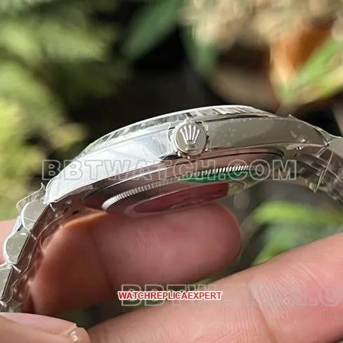 Watch ERF Factory Log Rolex Gray Plate 3235 Mechanical 41mmside live photo