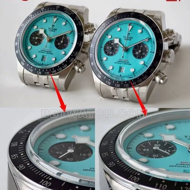 ZF FactoryTudor Biwan blue dial mechanical top-tier watch 79360 comparison Genuine difference appearance live photos