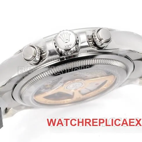collectible watch JF factory DaytonaRolexblack dial4132 mechanical 40mm front live photo