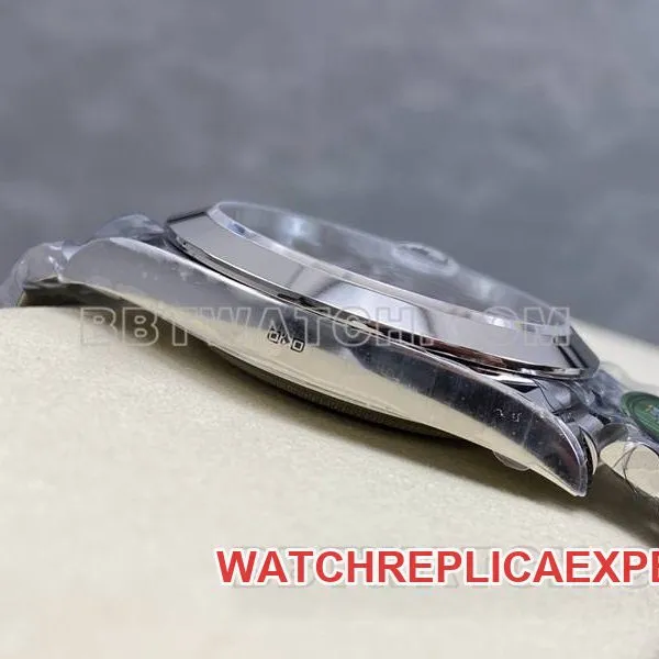 Rolex1:1replica watch ARF Factory log 41mm aperture gray plate 3235 steel bracelet front live photo