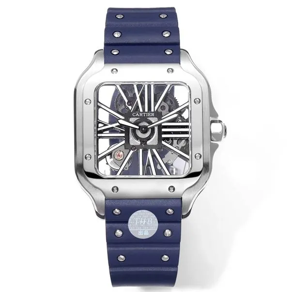 Cartier Santos WHSA0026 skeletonized