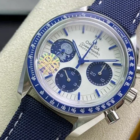 Celebrating Snoopy’s 150th anniversary Omega Speedmaster series top-tier watch front view