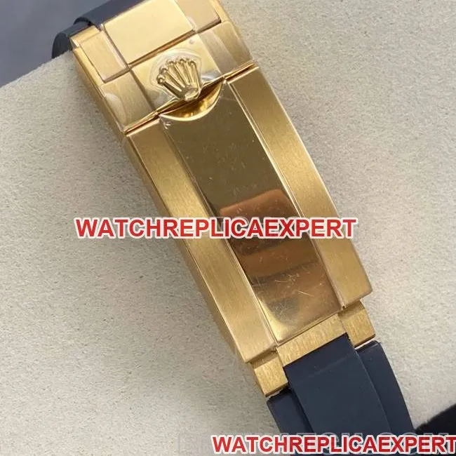 collectible watch DaytonaUFO factory Rolexyellow gold case blue dial4131 mechanical side live photo