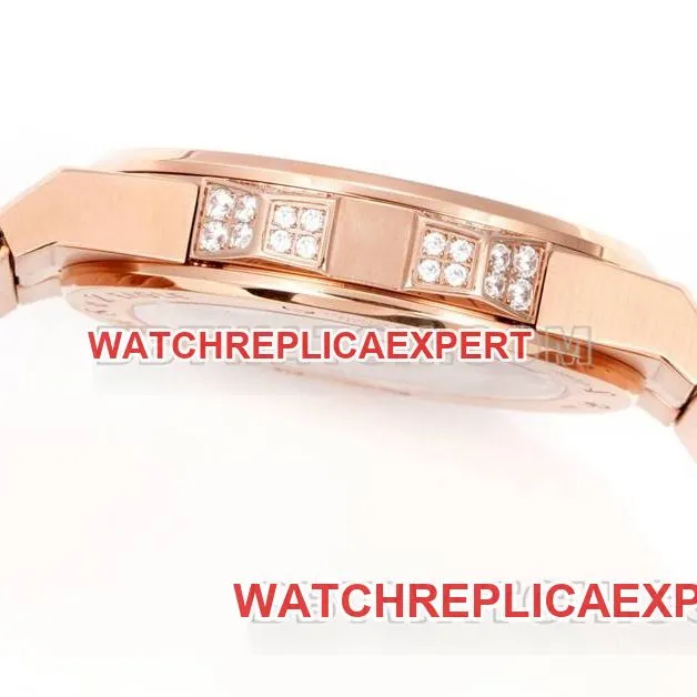 Chopard1:1replica watch GH factory snow mountain proud wing 41mm pavé diamond color sapphire crystal ring rose goldfront live photo