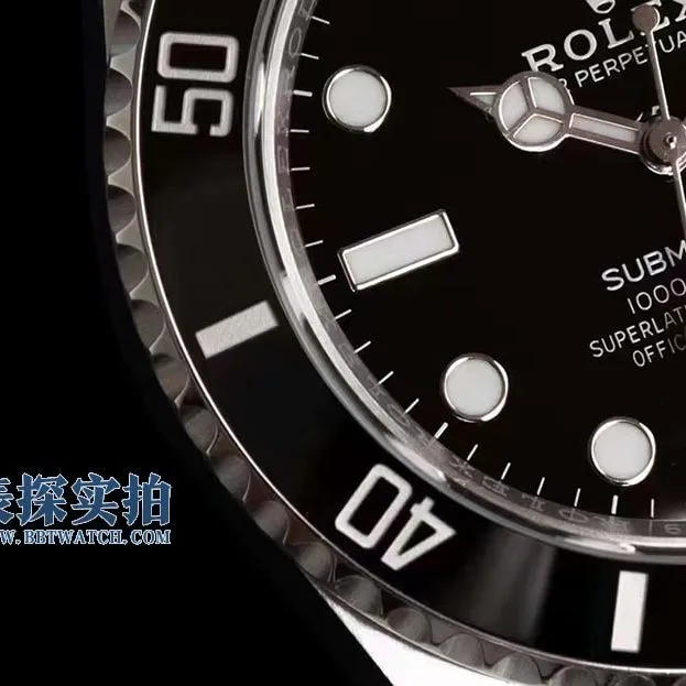 AR factory Rolex Black Submariner V5 version no color difference top-tier watch details