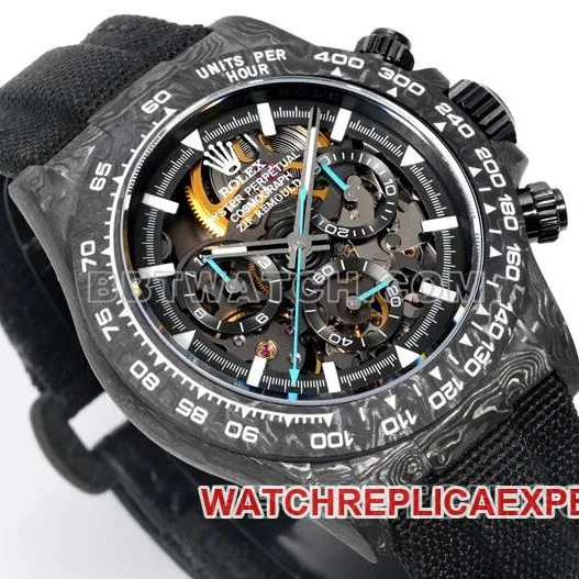 collectible watches Ditonner TW factory Rolex black disk black case black nylon strap front real picture