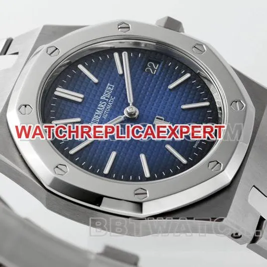 Audemars Piguet optimal collectible watches ZF Factory Royal Oak Blue Plate 2121 movement titanium 15202 front real picture