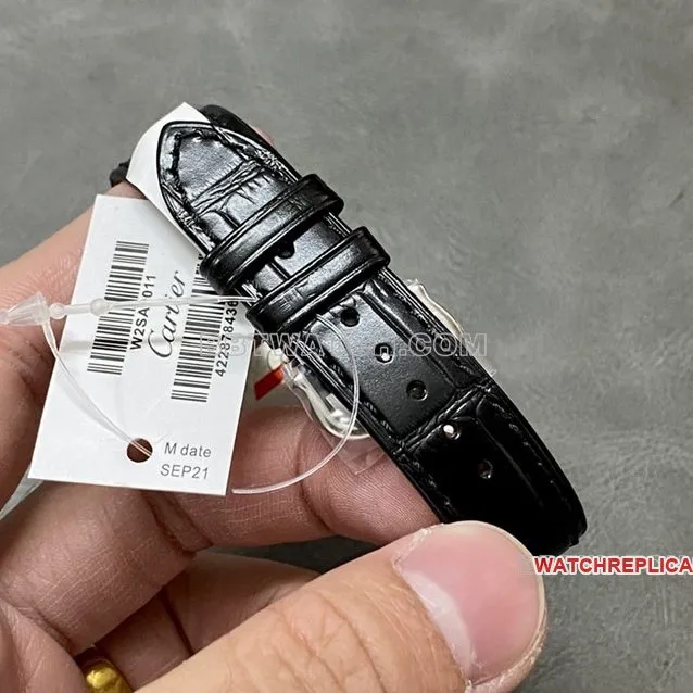 F1 factory Cartier Santos top-tier 1:1super clonesilver dialrose gold ring medium size W2SA0011side live photo