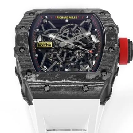 ZF Factorytop-tier watch Richard Mille men's black dialrubber strapautomatic movement watch side view