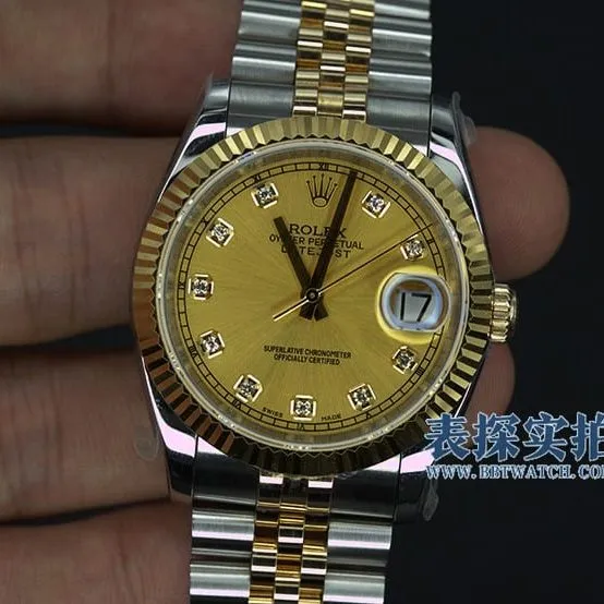 Rolexreplica watch gold-plated real diamond scale thickness