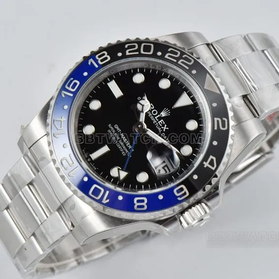 C factory RolexGMT-Master type top-tier Inter Milan circle m126710blnr-0003front live photo