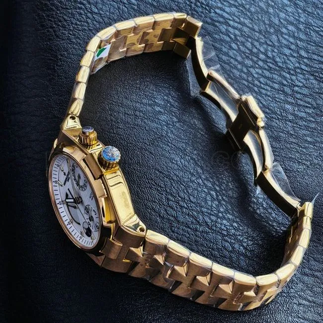 The collectible watch KR factory across the world Vacheron Constantinyellow goldwhite dial47450front live photo