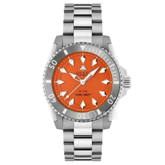 Gucci Dive YA136355 2024 New Orange Dial