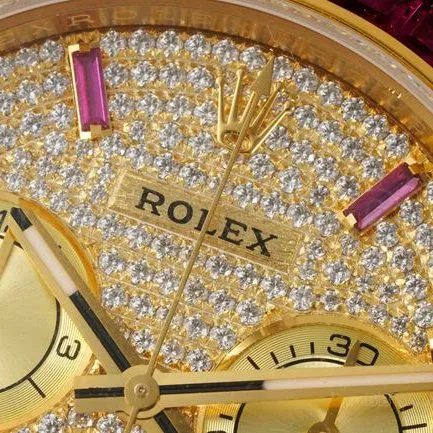 top-tier watch RolexPPM factory Daytona diamond bezel gold braceletfront live photo