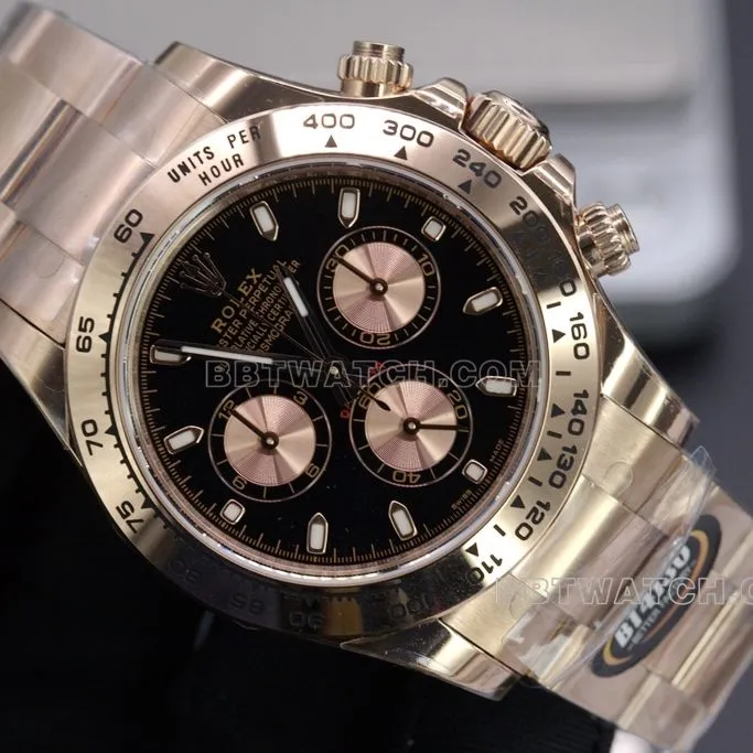 BT factory black gold DaytonaRolex1:1top-tier watch