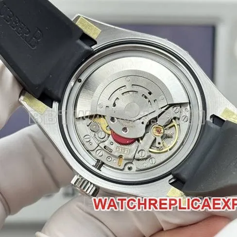 collectible watch magnetic type VS FactoryRolexblack dial green glass front live photo