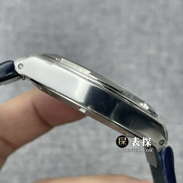 8F factory Vacheron Constantin top-tier watch men's blue dialtourbillonleather strap model pictures and prices front live photo