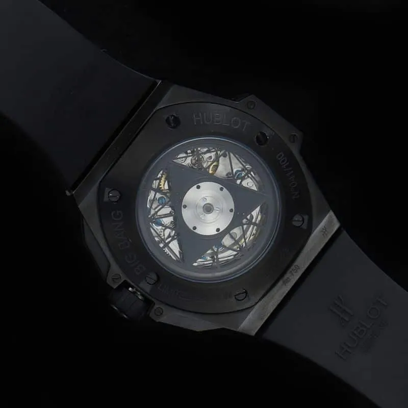 HublotHublotreplica watch new BigBangSangBleuII tattoo men's mechanical watch front view
