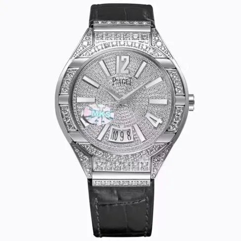 top-tiersuper cloneMKS Factory Piaget white steel POLO series Gypsophila men's watch detail shots