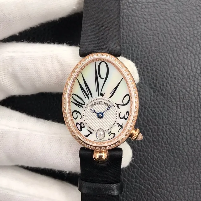 ZF Factorytop-tier watch Breguet ladies white dial Silk Juan Bracelet Queen of Naples series watch front view