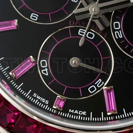 collectible watch daytonappm factory rolexblack dial moissanite diamond bezelfront live photo