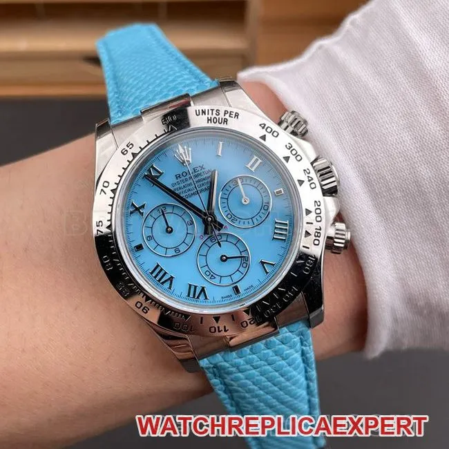 Watch PPM Factory DaytonaRolex Blue Fritillaria 4130 Mechanical Side Live Photo
