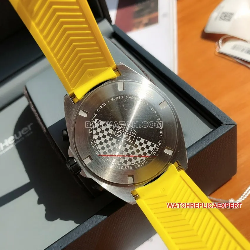 TAG Heuer F1top-tier 1:1super yellow plate chronographCAZ101AM.FT8054front live photo