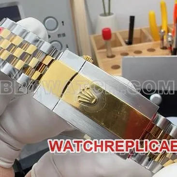 Optimal Watch Log VS FactoryRolex Champagne Tray 3235 Mechanical 36mmside live photo