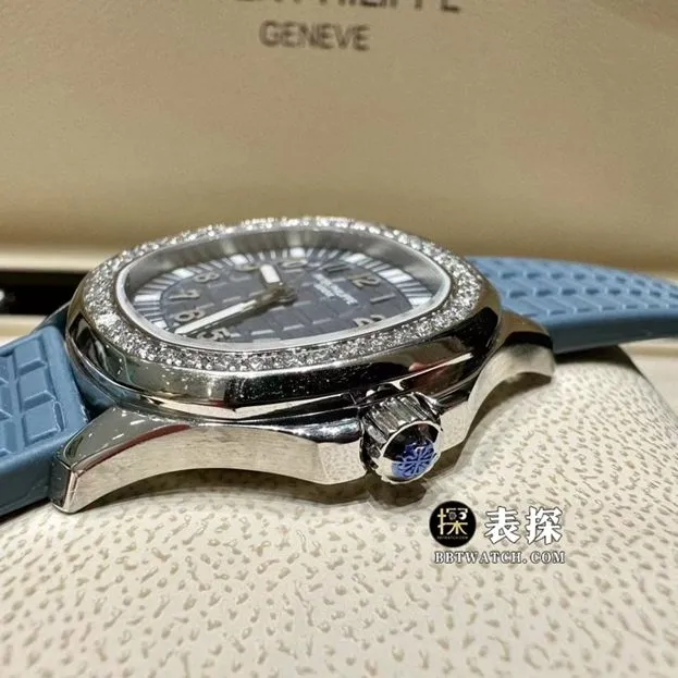MMA factory Patek Philippe5067A grenade top-tier 1:1super watch ladies blue dial diamond rubber model picture and price front live photo
