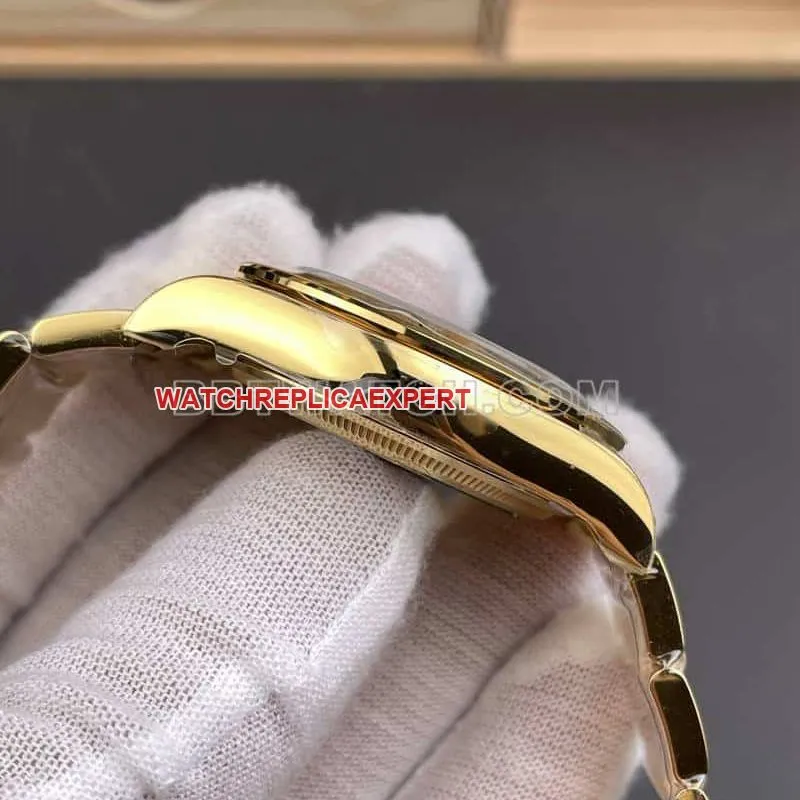 VSRolexDaytona1:1super gold plate4131yellow gold126508front live photo