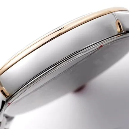 top-tier replicaBvlgari women's white dial18Krose gold with LVCEA series quartz watch side view