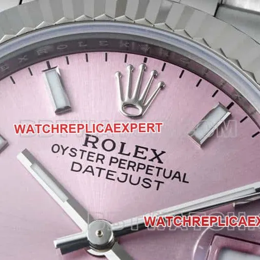 ARF FactoryRolex log top-tier 1:1high-quality powder plate stick hour markers 31mm five-grid chain link 278274front live photo