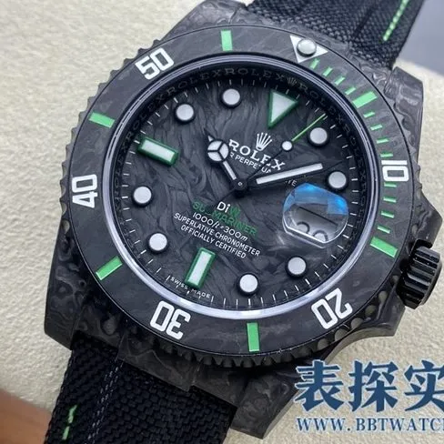 VSRolextop-tiersuper carbon fiber Submariner series watch _How much does it cost_Pictures_How is the workmanship? Side view